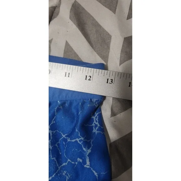 Nike Women's Small Dri-Fit Blue Lightning Crop Leggings, Pre-owned - Picture 8 of 11